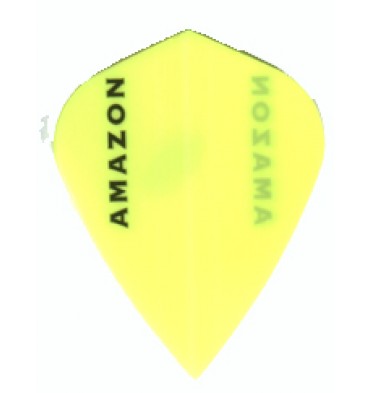 Amazon Solid Dart Flights - 100 Micron - Kite - Yellow