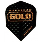 Standard Black Marathon Gold Darts Flight - Flight