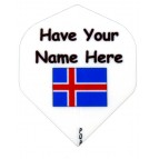 10 sets Std White N CS Iceland Flag - Flight