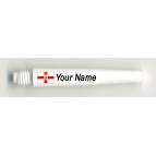 SNOW White Text and Icon Personalised Stems - Short
