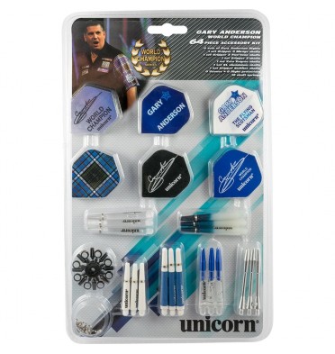 Unicorn Gary Anderson World Champion - 64 Piece Accessory Kit