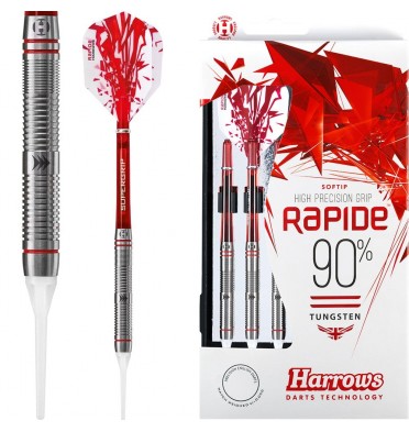 *Harrows Rapide Darts - Soft Tip - Style B - Ringed - 18g-D9860