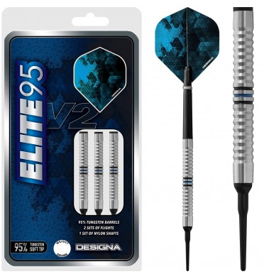 *Designa Elite 95 V2 Soft Tip Darts - M3 - 20g-D9852
