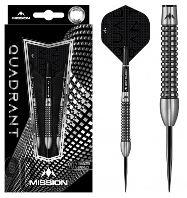 *Mission Quadrant Darts - Steel Tip - M3 - Quad Grip - 21g-D1517