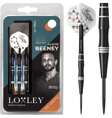 *Loxley Aaron Beeney Darts - Steel Tip - Micro Grip - Black - 22g-D5839