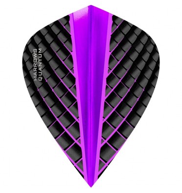 *Harrows Quantum Dart Flights - 3D Effect - 100 Micron - Kite - Purple