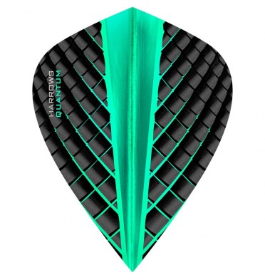 *Harrows Quantum Dart Flights - 3D Effect - 100 Micron - Kite - Jade