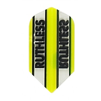 Ruthless Clear Panel Dart Flights - 100 Micron - 1776 - Slim - Yellow