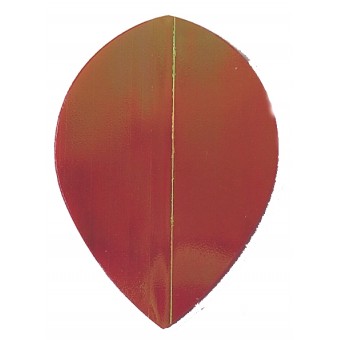 Iridescent 'Oil on Water' Smooth Flights PEAR Red