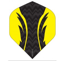 Archers X 100 Micron Pro Flights Black Yellow