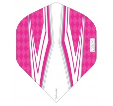 Pentathlon TDP Lux Dart Flights - White Centre - Standard - Pink