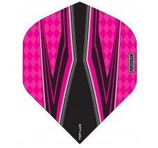 Pentathlon TDP Lux Dart Flights - Black Centre - Standard - Pink