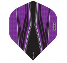 Pentathlon TDP Lux Dart Flights - Black Centre - Standard - Purple