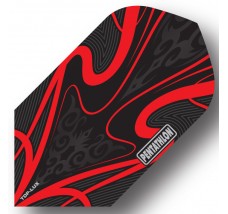 Pentathlon TDP Lux Dart Flights - Black Series - Slim - Red