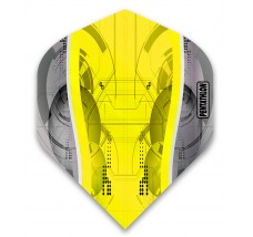 Pentathlon Silver Edge Dart Flights - PNT0187 - Standard - Yellow