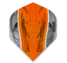 Pentathlon Silver Edge Dart Flights - PNT0190 - Standard - Orange