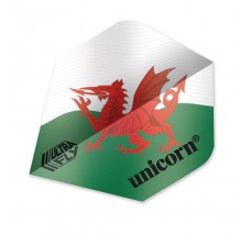 Unicorn Ultrafly.100 Dart Flights - Plus Standard - Wales Flag