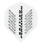 Pentathlon Dart Flights - 100 Micron - Standard - Checkouts - White