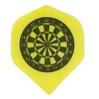 *Ruthless RipStop Fabric Dart Flights - Rip Stop - Standard - Yellow Dartboard