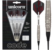 *Unicorn Code Darts - Soft Tip - Code Grip Pattern - Red - 18g-D9277