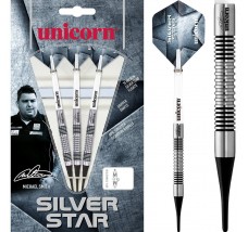*Unicorn Silver Star Darts - Soft Tip Tungsten - Michael Smith - 18g-D9583