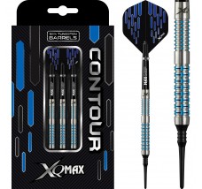 *XQMax Contour Darts - Soft Tip - M1 - Blue Titanium - 20g-D9063