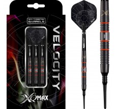*XQMax Velocity Darts - Soft Tip - M3 - Black with Orange - 18g-D9074