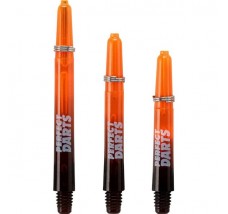*Perfect Darts - Two Tone Shafts - Polycarbonate - Black and Orange - 3 Sets Pack - Tweenie