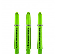 Darts Corner Polycarbonate Shafts - Dart Stems - Green - Short-S1108