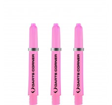 Darts Corner Polycarbonate Shafts - Dart Stems - Pink - Short-S1114