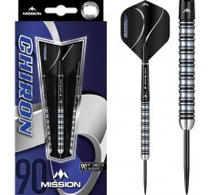 Mission Chiron Darts - Steel Tip - M1 - Electro Black and Blue - 26g-D1560