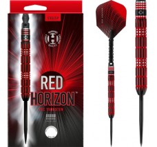 Harrows Red Horizon Darts - Steel Tip - Black and Red - 25g