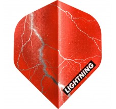 *McKicks Lightning Dart Flights - Metallic - Std - Red