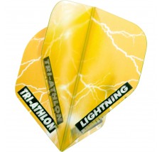 *McKicks Lightning Dart Flights - Triathlon - Std - Clear Yellow