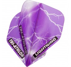 *McKicks Lightning Dart Flights - Triathlon - Std - Clear Purple