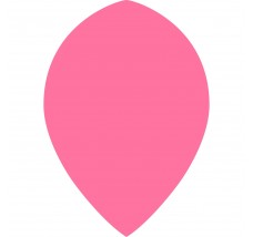 *Dart Flights - Poly Plain Fluoresent - Pear - Fluro Pink