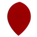 Ruthless Poly Plain Dart Flights - Solid - PP013 - Pear - Red