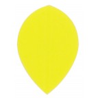 Ruthless Poly Plain Dart Flights - Solid - PP016 - Pear - Yellow