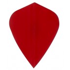 Ruthless Poly Plain Dart Flights - Solid - PP023 - Kite - Red