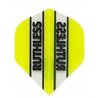 Ruthless Clear Panel Dart Flights - 100 Micron - 1705 - Standard - Yellow
