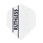 Ruthless Solid Panel Dart Flights - 100 Micron - 1711 - Standard - White