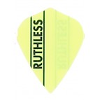 Ruthless Solid Panel Dart Flights - 100 Micron - 1794 - Kite - Fluro Yellow
