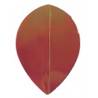 Iridescent 'Oil on Water' Smooth Flights PEAR Red