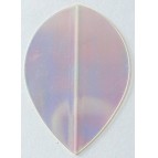 Iridescent 'Oil on Water' Smooth Flights PEAR Clear