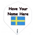 10 Sets- Std White N CS Sweden Flag