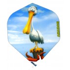 Amazon Cartoon Dart Flights - 100 Micron - Standard - Pelican