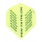 Pentathlon Dart Flights - 100 Micron - Standard - Checkouts - Yellow
