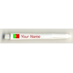 SNOW White Text and Icon Personalised Stems - Medium