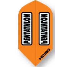 Pentathlon HD150 Dart Flights - 150 Micron - Slim - Orange